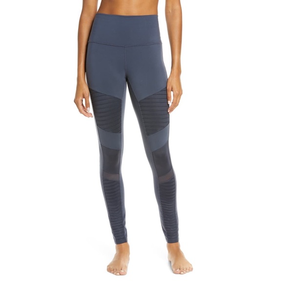 Alo Midnight Moto Movement Set Leggings and Bra - Picture 8 of 11